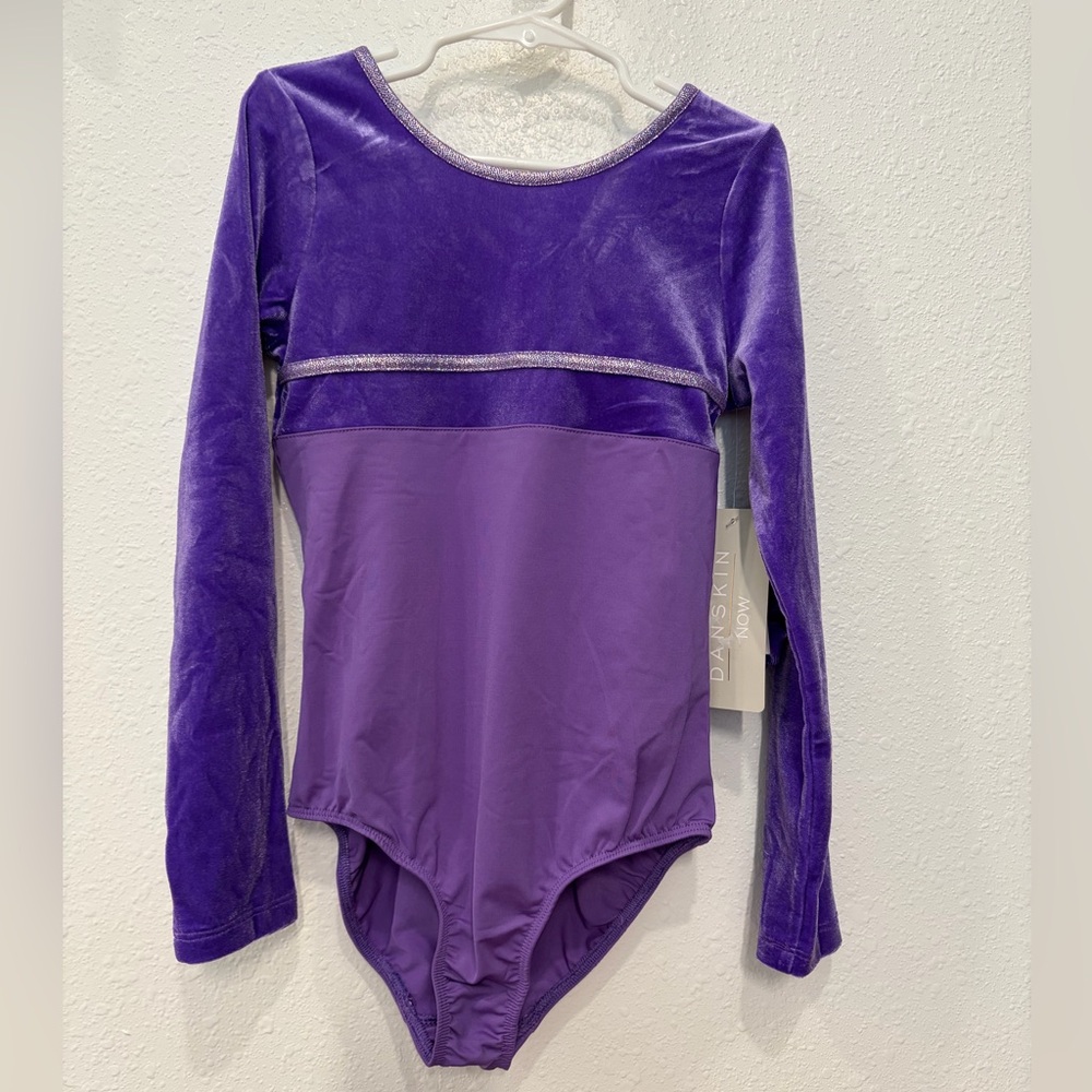 Purple Velvet Dance Leotard